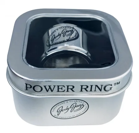 JodyJazz Power Ring silver plated лігатура для альт-саксофона — фото 3