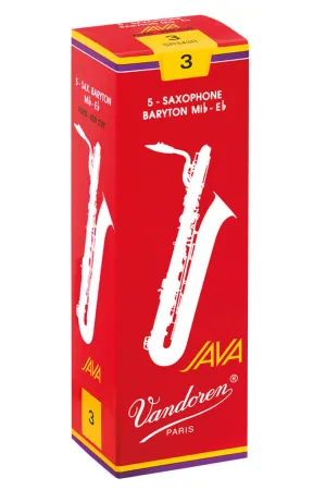 Vandoren JAVA RED CUT SR34R  тростини для баритон-саксофона — фото 1