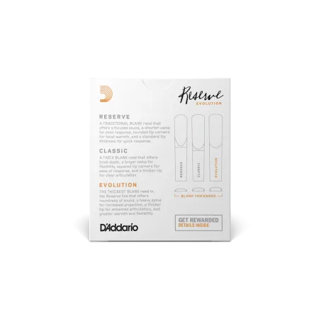 D\'Addario Reserve Evolution тростинa для кларнета Bb — фото 2
