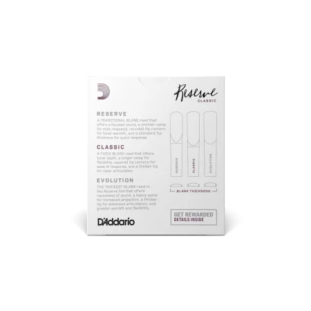 D\'Addario Reserve Classic тростинa для кларнета Bb — фото 4