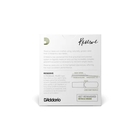 D\'Addario Reserve тростина для альт-саксофона — фото 3
