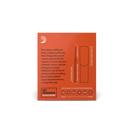 D\'Addario Rico Alto Sax тростина для альт-саксофона — фото 4
