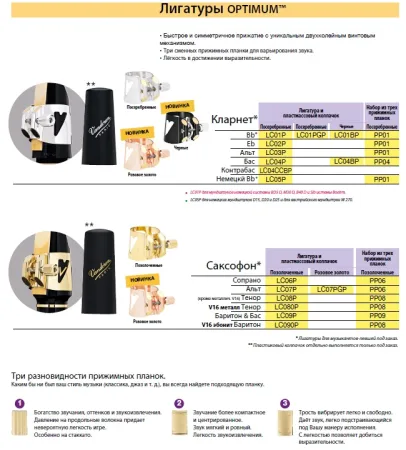 Vandoren Optimum LC07Р лігатура для альт-саксофона — фото 2