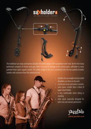 Jazzlab Saxholder PRO розмір M    Плечовий гайтан для саксофонa — фото 2